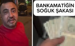 Para çekmeye gitti, bankamatikten çıkan banknotları görünce şaşıp kaldı