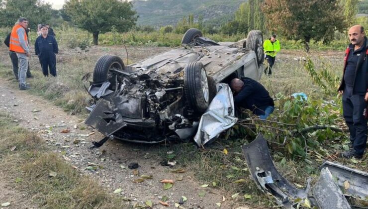 Amasya'da devrilen otomobildeki 1 kişi öldü, 2 kişi yaralandı – Güncel haberler