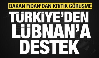 Bakan Fidan, Lübnan Başbakanı Mikati ile görüştü