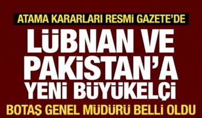 Cumhurbaşkanı Erdoğan imzaladı: İki yeni büyükelçi ataması Resmi Gazete’de