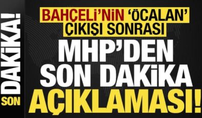 Devlet Bahçeli’nin çıkışı sonrası MHP’den son dakika açıklaması!