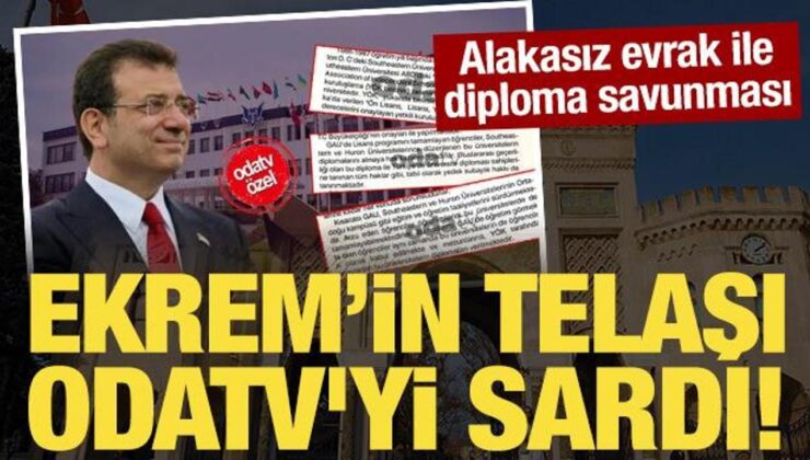 Ekrem İmamoğlu’nun telaşı Odatv’yi sardı! Alakasız evrak ile diploma savunması