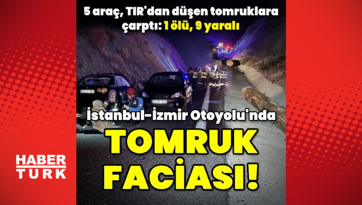 İstanbul-İzmir Otoyolu'nda tomruk faciası: 1 ölü, 9 yaralı | Son dakika haberleri