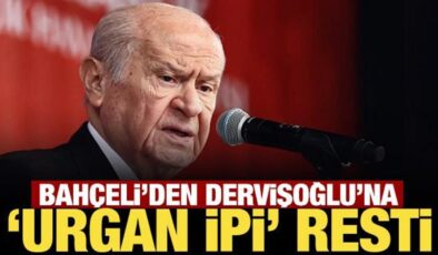 Son Dakika: Bahçeli, Dervişoğlu’nun attığı ipi istedi