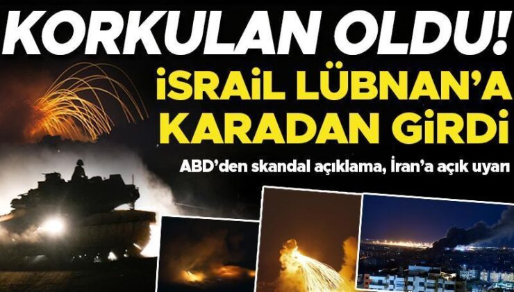 Son dakika: Korkulan oldu: İsrail Lübnan’a karadan girdi… ABD’den işgale tam destek, İran’a açık uyarı!