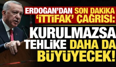 Son dakika… Erdoğan çağrı yaptı: Bu ittifak kurulmazsa, tehlike daha da büyüyecek!