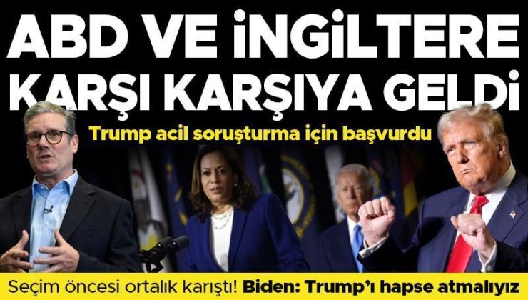 Trump İngiltere’yi hedef aldı, Biden hapis imasında bulundu! ABD seçimleri öncesi tansiyon zirvede….