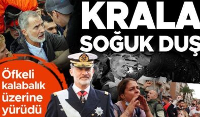 Afet bölgesinde gergin anlar! Kral, Kraliçe ve Başbakan’a ağır protesto: Çamur ve kürek fırlatıldı…