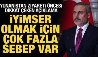 Bakan Fidan’dan Yunanistan ziyareti öncesi dikkat çeken mesaj