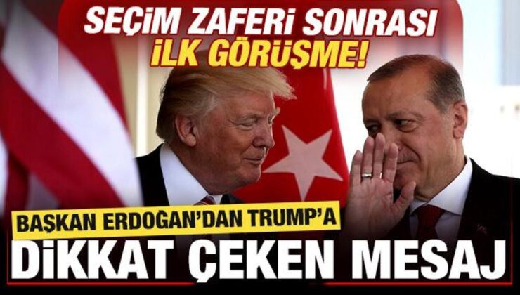 Başkan Erdoğan, Trump ile görüştü! Dikkat çeken yeni dönem mesajı…