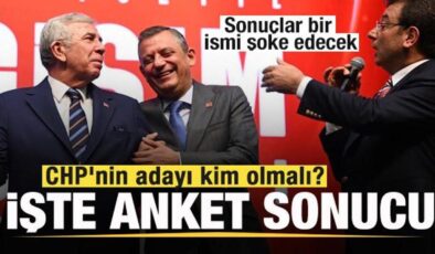 CHP’nin adayı kim olmalı? Anket sonucu: Ekrem İmamoğlu mu, Mansur Yavaş mı, Özgür Özel mi?